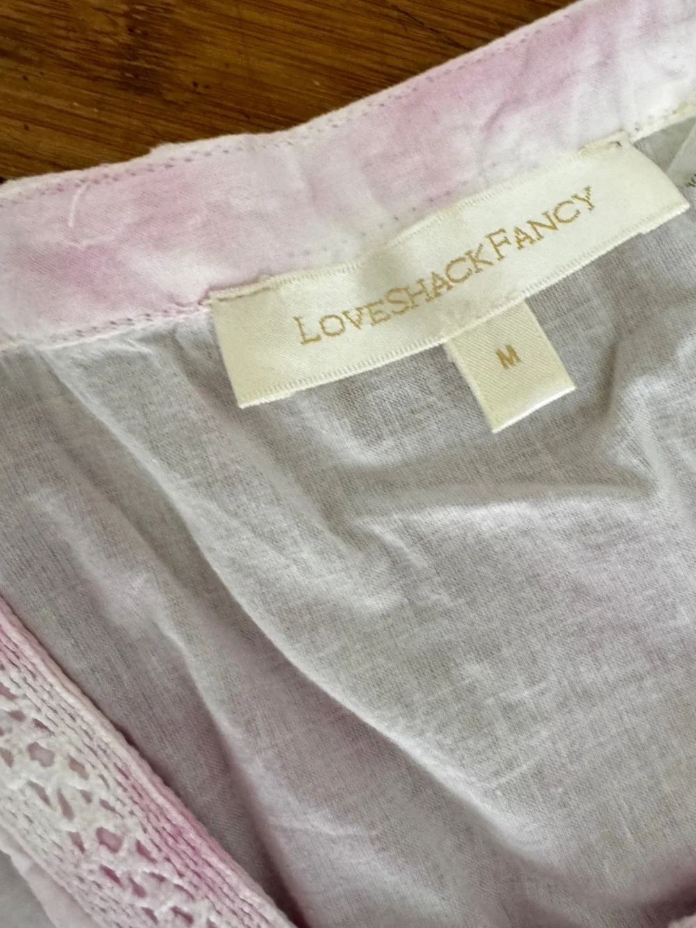 LoveChackFancy pink tiedye Edie cotton midi dress.